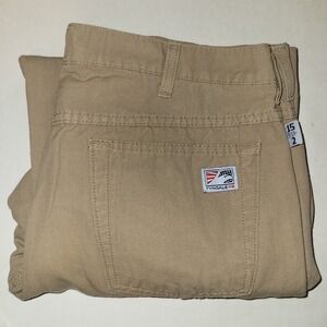 Tyndale FR Flame Resistant Cargo Pants Men's Size 35x28 (TAG 35x32) Beige